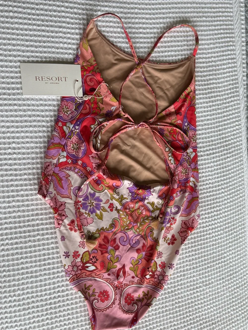 NWT Resort by Arnhem Pink Floral One Piece Swimsuit